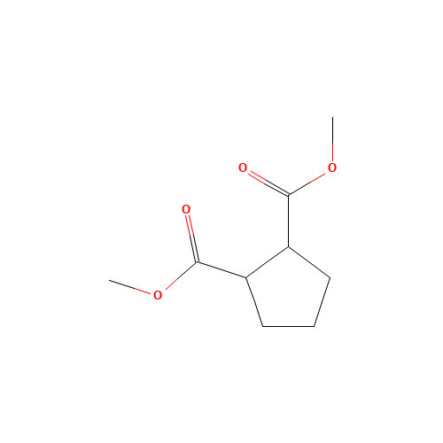 dimethyl cyclopentane-1,2-dicarboxylate (CAS: 68252-17-5) - Chemical Structure and Molecular Formula 