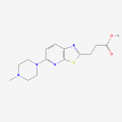 3-[5-(4-methylpiperazin-1-yl)-[1,3]thiazolo[5,4-b]pyridin-2-yl]propanoic acid (CAS: 1315317-86-2) - Related Chemical Product