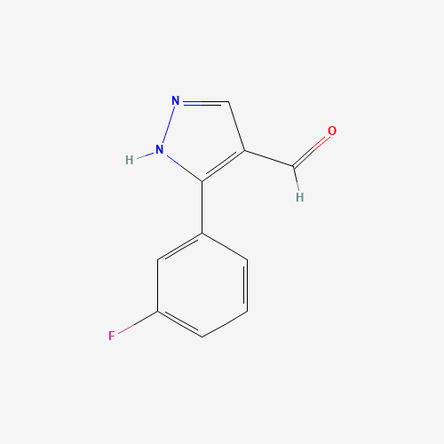 5-(3-fluorophenyl)-1H-pyrazole-4-carbaldehyde (CAS: 161398-15-8) - Related Chemical Product
