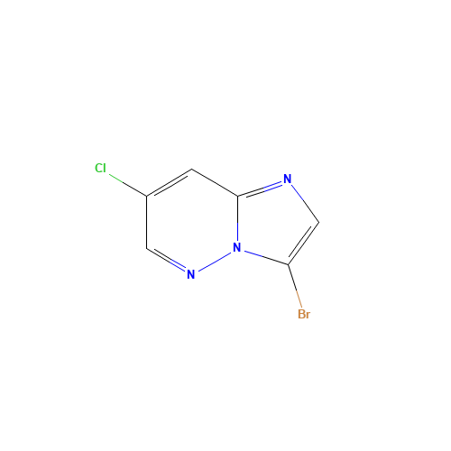 3-bromo-7-chloroimidazo[1,2-b]pyridazine (CAS: 1235545-87-5) - Chemical Structure and Molecular Formula 