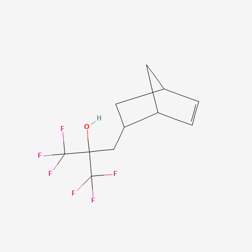 2-(5-bicyclo[2.2.1]hept-2-enylmethyl)-1,1,1,3,3,3-hexafluoropropan-2-ol (CAS: 196314-61-1) - Chemical Structure and Molecular Formula 