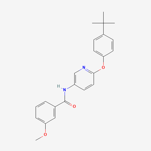 N-[6-(4-tert-butylphenoxy)pyridin-3-yl]-3-methoxybenzamide (CAS: 224804-64-2) - Chemical Structure and Molecular Formula 