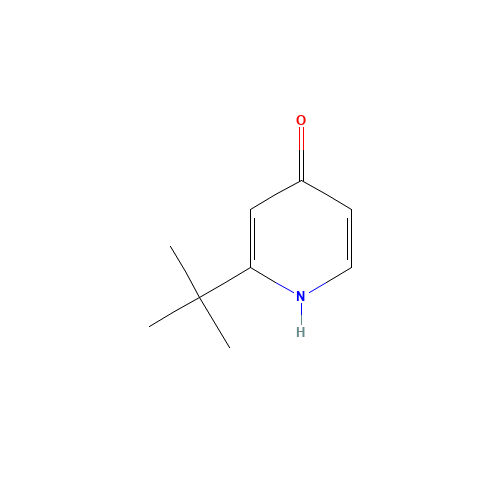 2-tert-butyl-1H-pyridin-4-one (CAS: 1196074-16-4) - Chemical Structure and Molecular Formula 