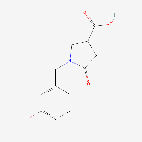 1-[(3-fluorophenyl)methyl]-5-oxopyrrolidine-3-carboxylic acid (CAS: 845546-23-8) - Related Chemical Product