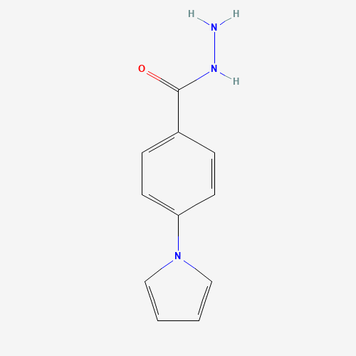 4-pyrrol-1-ylbenzohydrazide (CAS: 112575-84-5) - Chemical Structure and Molecular Formula 
