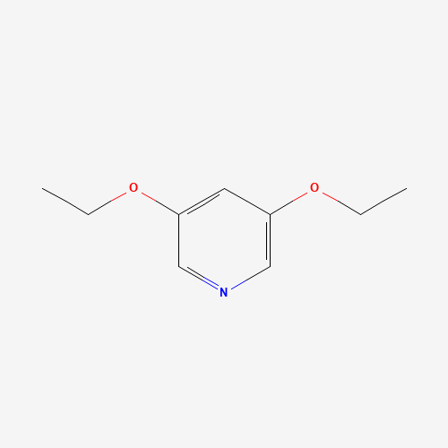 3,5-diethoxypyridine (CAS: 98959-85-4) - Chemical Structure and Molecular Formula 