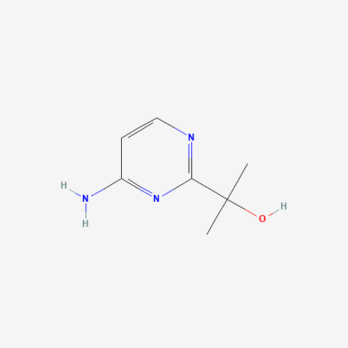 2-(4-aminopyrimidin-2-yl)propan-2-ol (CAS: 1434053-14-1) - Chemical Structure and Molecular Formula 