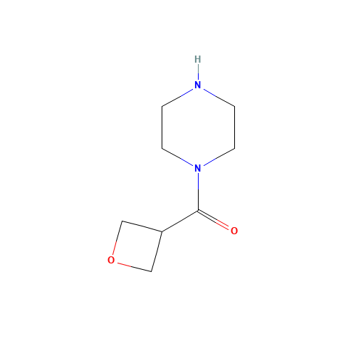 oxetan-3-yl(piperazin-1-yl)methanone (CAS: 1474028-16-4) - Chemical Structure and Molecular Formula 