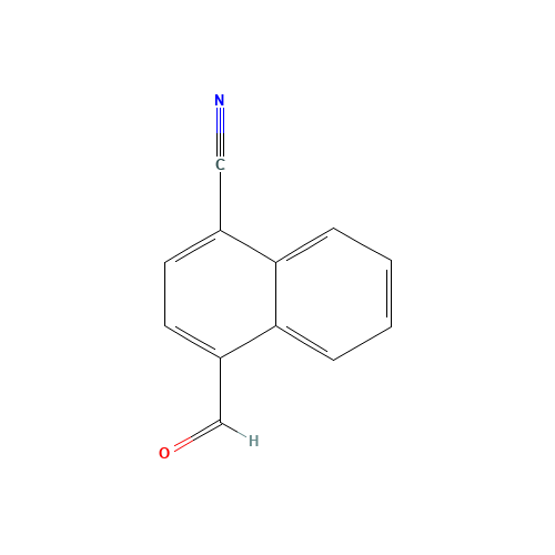 4-formylnaphthalene-1-carbonitrile (CAS: 62855-39-4) - Chemical Structure and Molecular Formula 