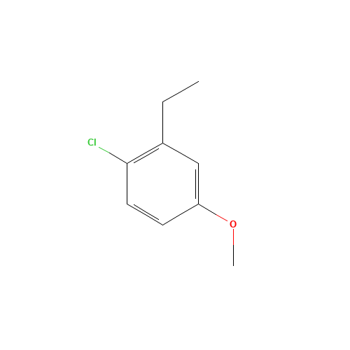 1-chloro-2-ethyl-4-methoxybenzene (CAS: 289039-31-2) - Chemical Structure and Molecular Formula 