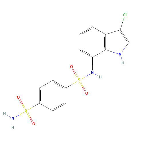 4-N-(3-chloro-1H-indol-7-yl)benzene-1,4-disulfonamide (CAS: 165668-41-7) - Related Chemical Product
