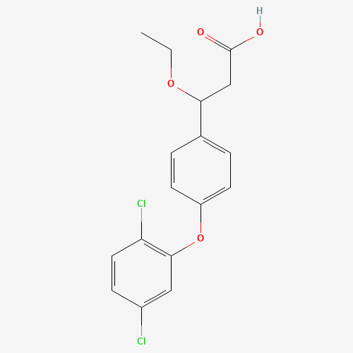 3-[4-(2,5-dichlorophenoxy)phenyl]-3-ethoxypropanoic acid (CAS: 1202575-41-4) - Related Chemical Product