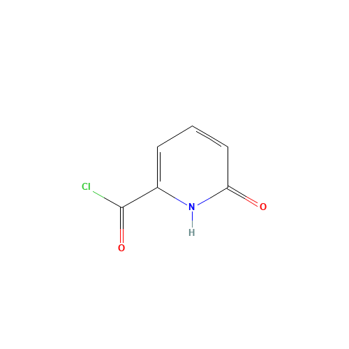6-oxo-1H-pyridine-2-carbonyl chloride (CAS: 79112-17-7) - Chemical Structure and Molecular Formula 