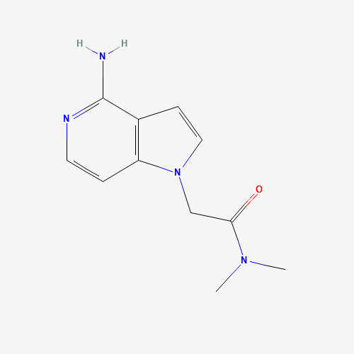 2-(4-aminopyrrolo[3,2-c]pyridin-1-yl)-N,N-dimethylacetamide (CAS: 494767-43-0) - Chemical Structure and Molecular Formula 