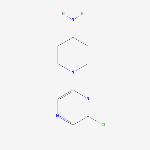 1-(6-chloropyrazin-2-yl)piperidin-4-amine (CAS: 80959-08-6) - Chemical Structure and Molecular Formula 