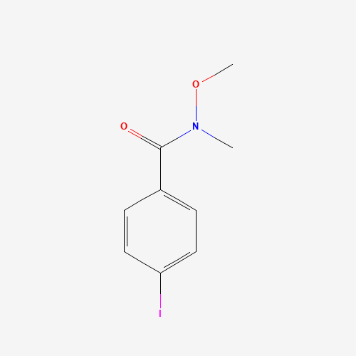4-iodo-N-methoxy-N-methylbenzamide (CAS: 187617-01-2) - Chemical Structure and Molecular Formula 