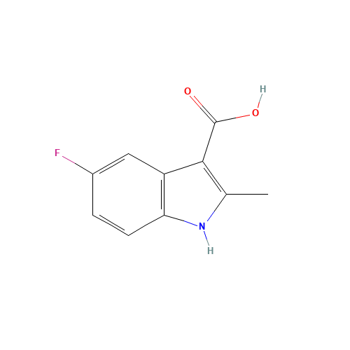 5-fluoro-2-methyl-1H-indole-3-carboxylic acid (CAS: 98621-77-3) - Chemical Structure and Molecular Formula 