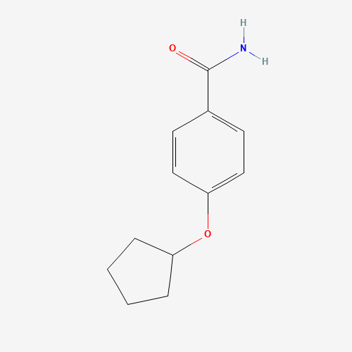 4-cyclopentyloxybenzamide (CAS: 1273152-95-6) - Chemical Structure and Molecular Formula 