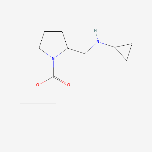 tert-butyl 2-[(cyclopropylamino)methyl]pyrrolidine-1-carboxylate (CAS: 1289387-44-5) - Chemical Structure and Molecular Formula 