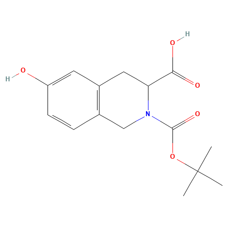 6-hydroxy-2-[(2-methylpropan-2-yl)oxycarbonyl]-3,4-dihydro-1H-isoquinoline-3-carboxylic acid (CAS: 845552-56-9) - Related Chemical Product