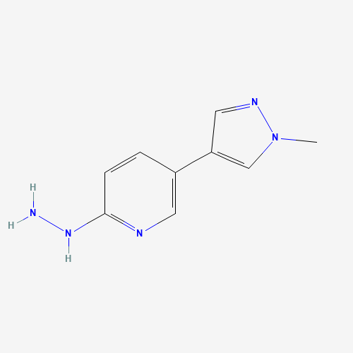 [5-(1-methylpyrazol-4-yl)pyridin-2-yl]hydrazine (CAS: 1427473-71-9) - Related Chemical Product