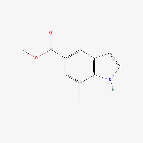 methyl 7-methyl-1H-indole-5-carboxylate (CAS: 180624-25-3) - Chemical Structure and Molecular Formula 