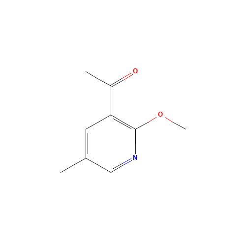 1-(2-methoxy-5-methylpyridin-3-yl)ethanone (CAS: 1203499-64-2) - Chemical Structure and Molecular Formula 