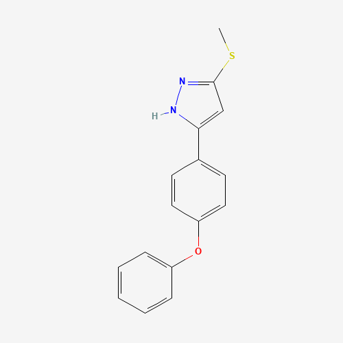 3-methylsulfanyl-5-(4-phenoxyphenyl)-1H-pyrazole (CAS: 671754-10-2) - Related Chemical Product