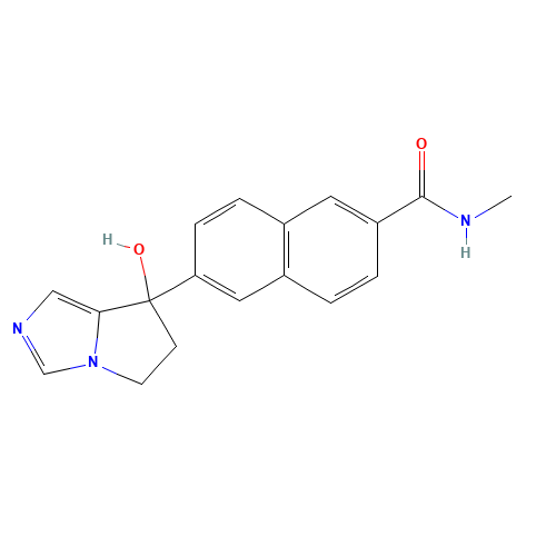 6-(7-hydroxy-5,6-dihydropyrrolo[1,2-c]imidazol-7-yl)-N-methylnaphthalene-2-carboxamide (CAS: 426219-18-3) - Related Chemical Product