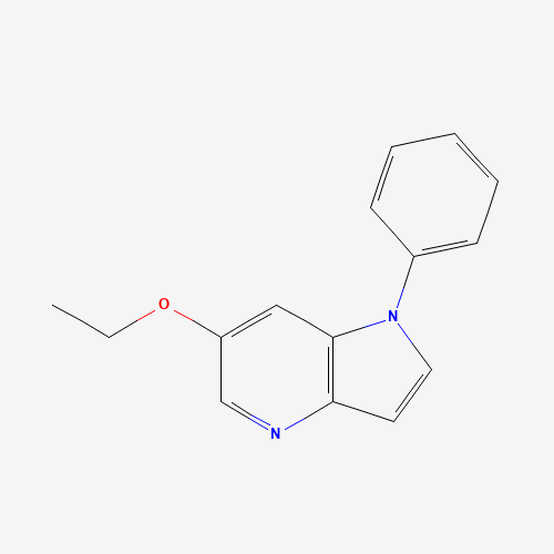 6-ethoxy-1-phenylpyrrolo[3,2-b]pyridine (CAS: 1175015-95-8) - Chemical Structure and Molecular Formula 