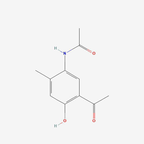 N-(5-acetyl-4-hydroxy-2-methylphenyl)acetamide (CAS: 1190892-18-2) - Chemical Structure and Molecular Formula 