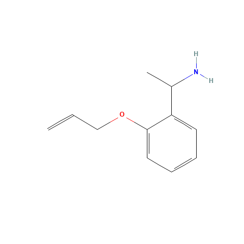 1-(2-prop-2-enoxyphenyl)ethanamine (CAS: 1184578-88-8) - Chemical Structure and Molecular Formula 