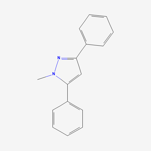 1-methyl-3,5-diphenylpyrazole (CAS: 19311-79-6) - Chemical Structure and Molecular Formula 