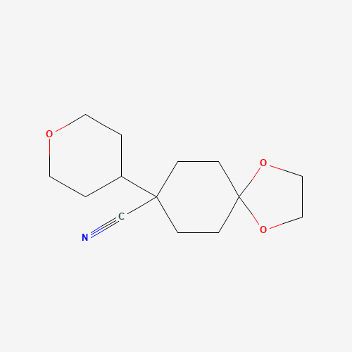 8-(oxan-4-yl)-1,4-dioxaspiro[4.5]decane-8-carbonitrile (CAS: 1202462-27-8) - Related Chemical Product