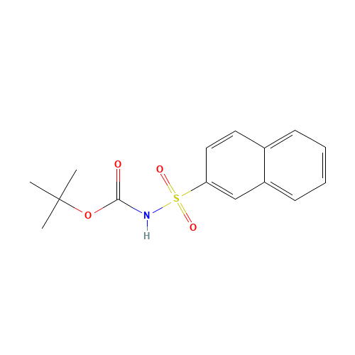 tert-butyl N-naphthalen-2-ylsulfonylcarbamate (CAS: 461441-06-5) - Chemical Structure and Molecular Formula 