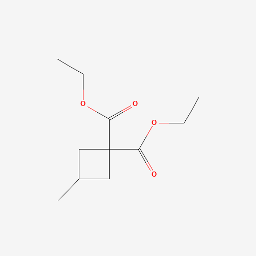 diethyl 3-methylcyclobutane-1,1-dicarboxylate (CAS: 20939-62-2) - Chemical Structure and Molecular Formula 