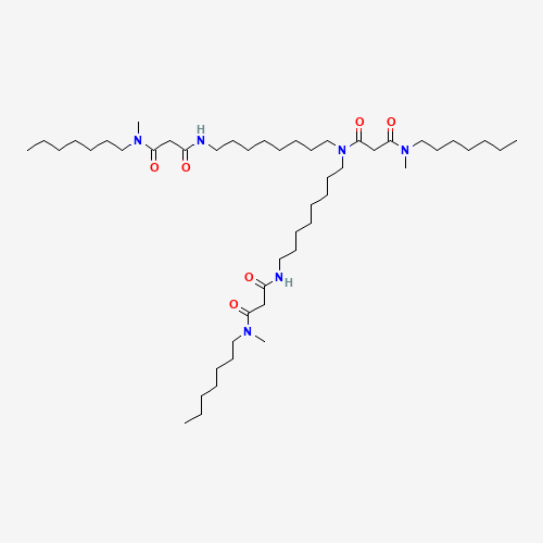 N'-heptyl-N-[8-[[3-[heptyl(methyl)amino]-3-oxopropanoyl]-[8-[[3-[heptyl(methyl)amino]-3-oxopropanoyl]amino]octyl]amino]octyl]-N'-methylpropanediamide (CAS: 135734-39-3) - Related Chemical Product