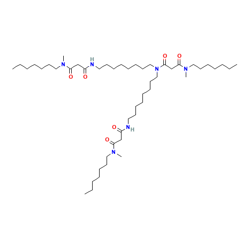 N'-heptyl-N-[8-[[3-[heptyl(methyl)amino]-3-oxopropanoyl]-[8-[[3-[heptyl(methyl)amino]-3-oxopropanoyl]amino]octyl]amino]octyl]-N'-methylpropanediamide (CAS: 135734-39-3) - Related Chemical Product