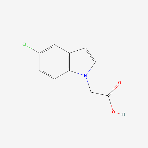 2-(5-chloroindol-1-yl)acetic acid (CAS: 143833-10-7) - Chemical Structure and Molecular Formula 