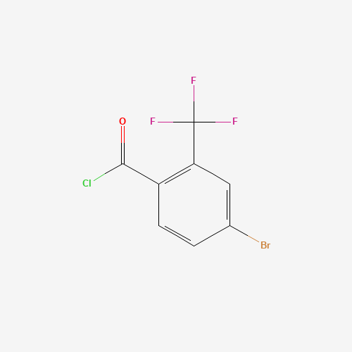 4-bromo-2-(trifluoromethyl)benzoyl chloride (CAS: 104356-17-4) - Chemical Structure and Molecular Formula 