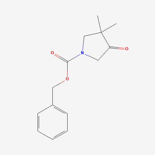 benzyl 3,3-dimethyl-4-oxopyrrolidine-1-carboxylate (CAS: 1152110-90-1) - Chemical Structure and Molecular Formula 
