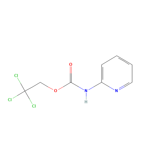 2,2,2-trichloroethyl N-pyridin-2-ylcarbamate (CAS: 170961-14-5) - Chemical Structure and Molecular Formula 