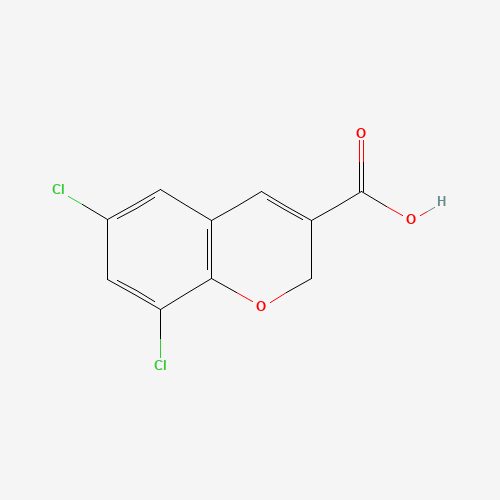 6,8-dichloro-2H-chromene-3-carboxylic acid (CAS: 83823-07-8) - Chemical Structure and Molecular Formula 