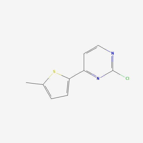 2-chloro-4-(5-methylthiophen-2-yl)pyrimidine (CAS: 893441-82-2) - Chemical Structure and Molecular Formula 