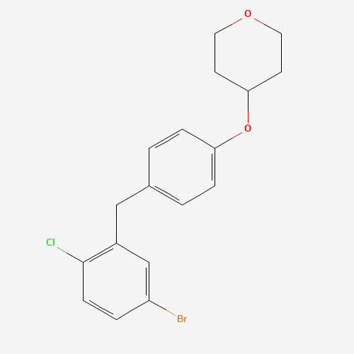 4-[4-[(5-bromo-2-chlorophenyl)methyl]phenoxy]oxane (CAS: 915095-91-9) - Related Chemical Product