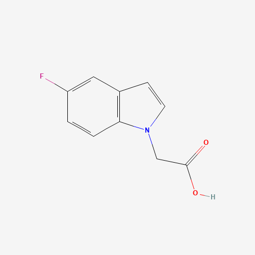 2-(5-fluoroindol-1-yl)acetic acid (CAS: 796071-90-4) - Chemical Structure and Molecular Formula 
