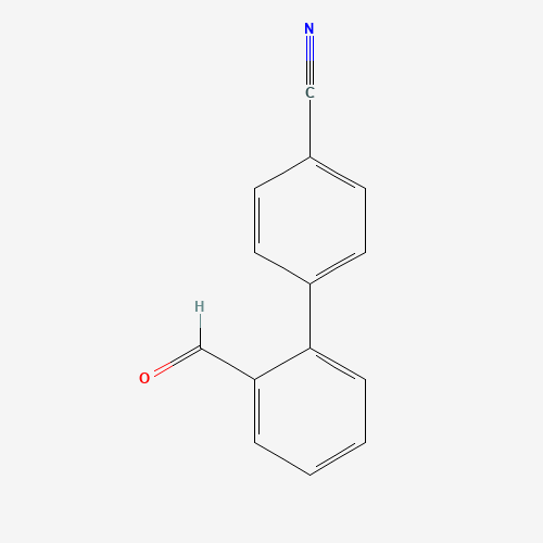 4-(2-formylphenyl)benzonitrile (CAS: 199939-26-9) - Chemical Structure and Molecular Formula 