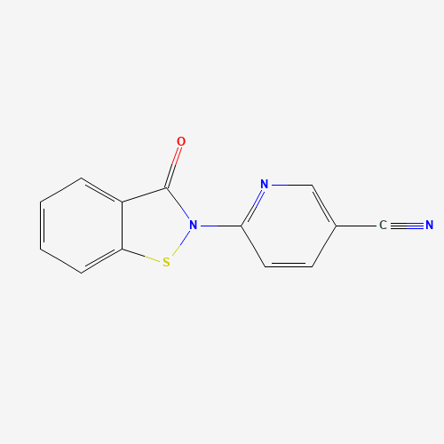 6-(3-oxo-1,2-benzothiazol-2-yl)pyridine-3-carbonitrile (CAS: 78471-94-0) - Related Chemical Product