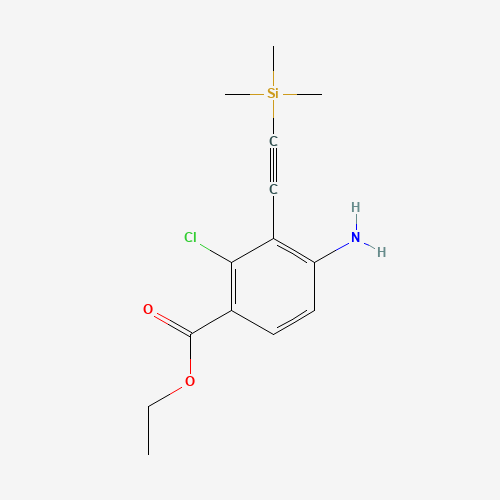 ethyl 4-amino-2-chloro-3-(2-trimethylsilylethynyl)benzoate (CAS: 1057076-55-7) - Related Chemical Product