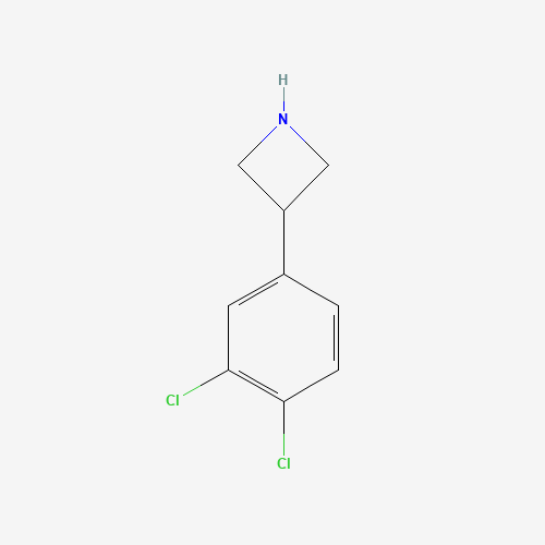 3-(3,4-dichlorophenyl)azetidine (CAS: 801982-54-7) - Chemical Structure and Molecular Formula 